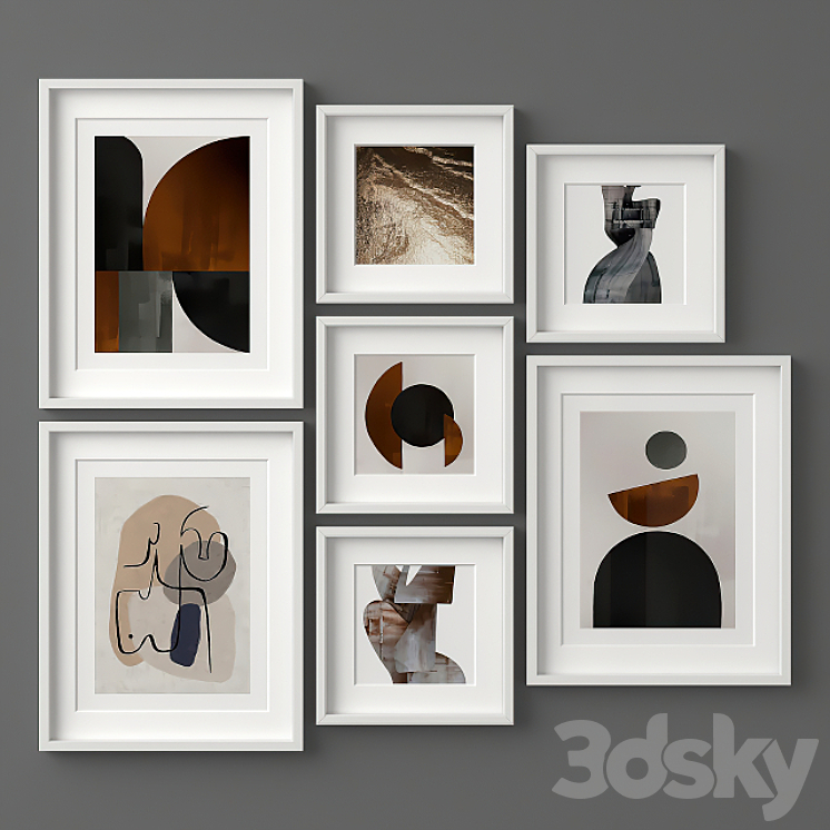 Gallery Frame Set 28 3DS Max - thumbnail 2