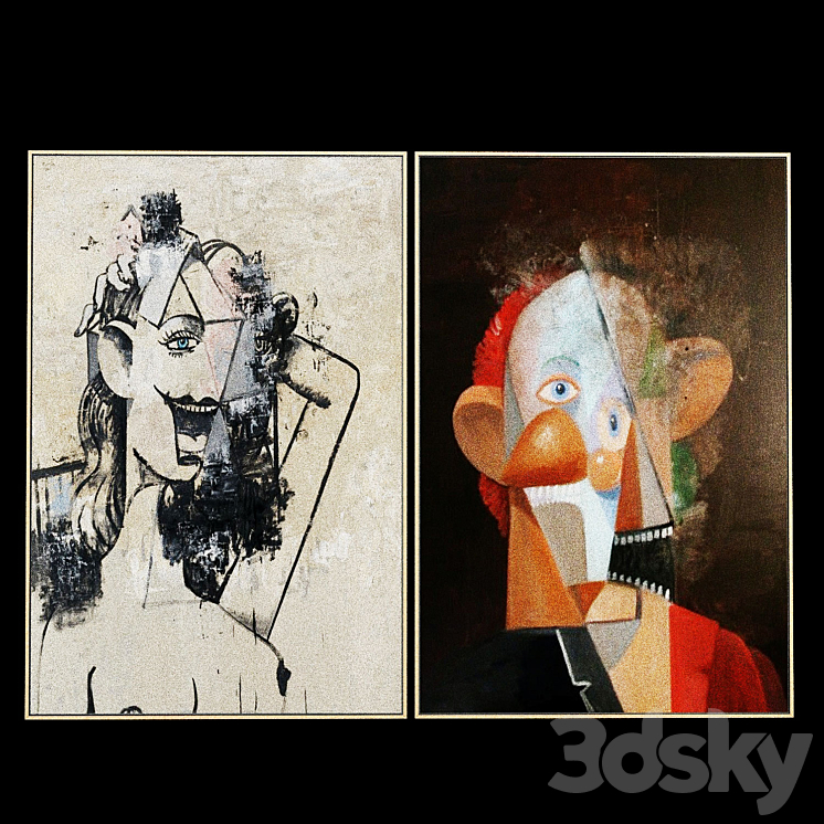 George condo 3DSMax File - thumbnail 1