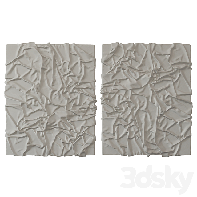 Gypsum panel 02 3DS Max Model - thumbnail 2