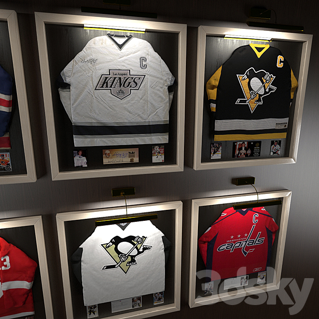 Hockey jerseys NHL stars 3DSMax File - thumbnail 3