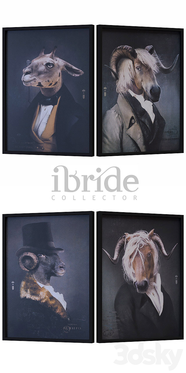 IBride Collector Portraits set 001 3ds Max - thumbnail 2