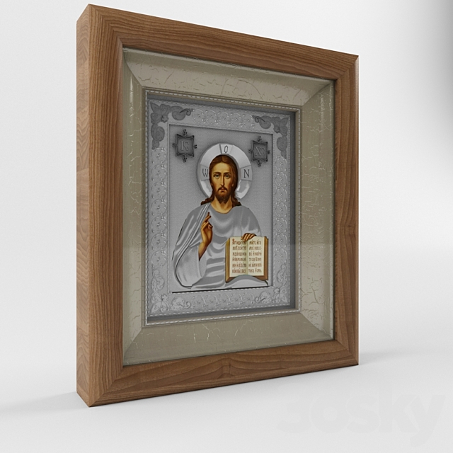 Icon of Christ Pantocrator 3DSMax File - thumbnail 1