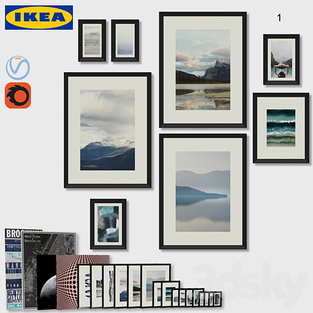 IKEA Pictures – Knoppang & Kopparfall 3DSMax File - thumbnail 1