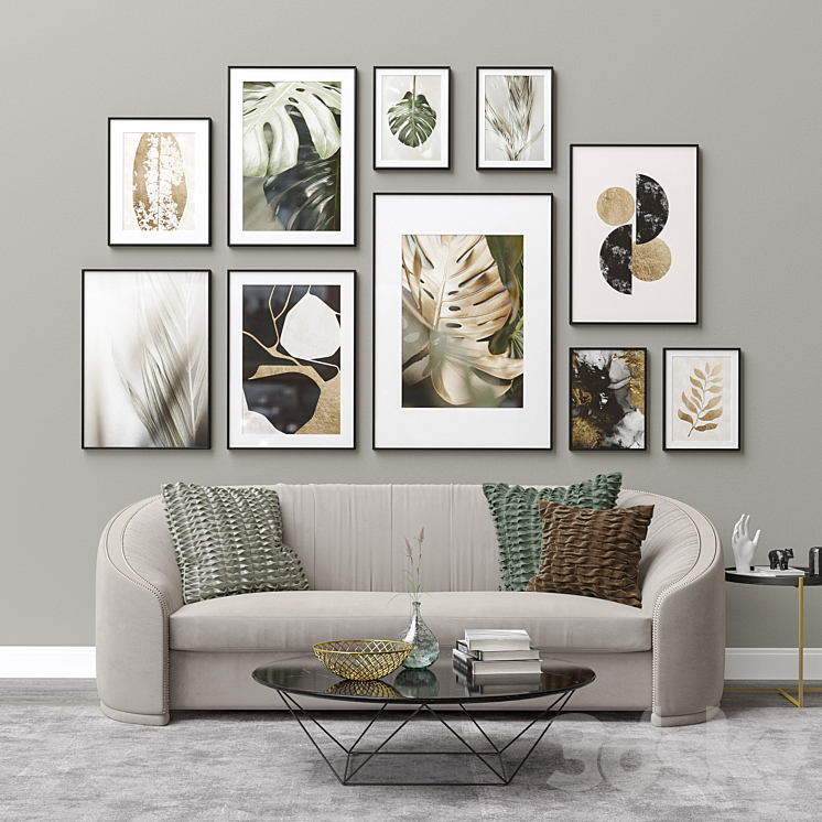 Interior Picture Frames Set-17 3DS Max - thumbnail 2