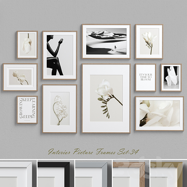 Interior Picture Frames Set-34 3ds Max - thumbnail 1