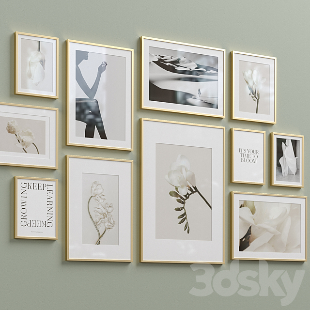 Interior Picture Frames Set-34 3ds Max - thumbnail 2