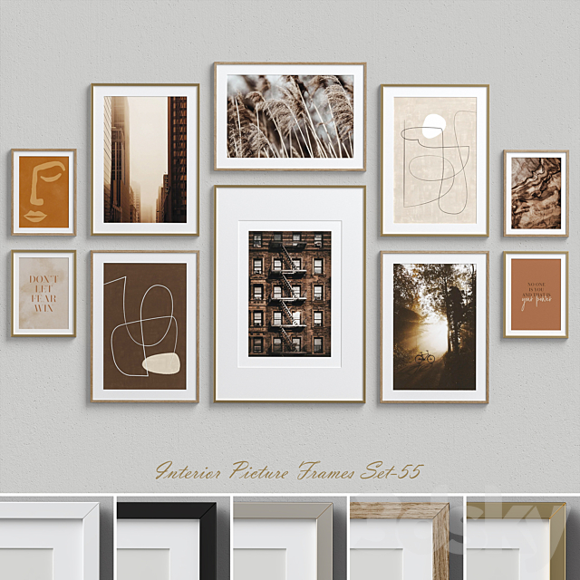 Interior Picture Frames Set-55 3ds Max - thumbnail 1