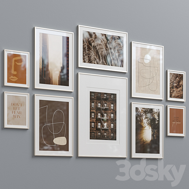 Interior Picture Frames Set-55 3ds Max - thumbnail 3