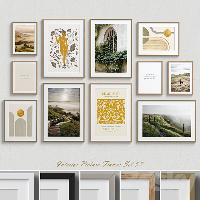 Interior Picture Frames Set-57 3DSMax File - thumbnail 1