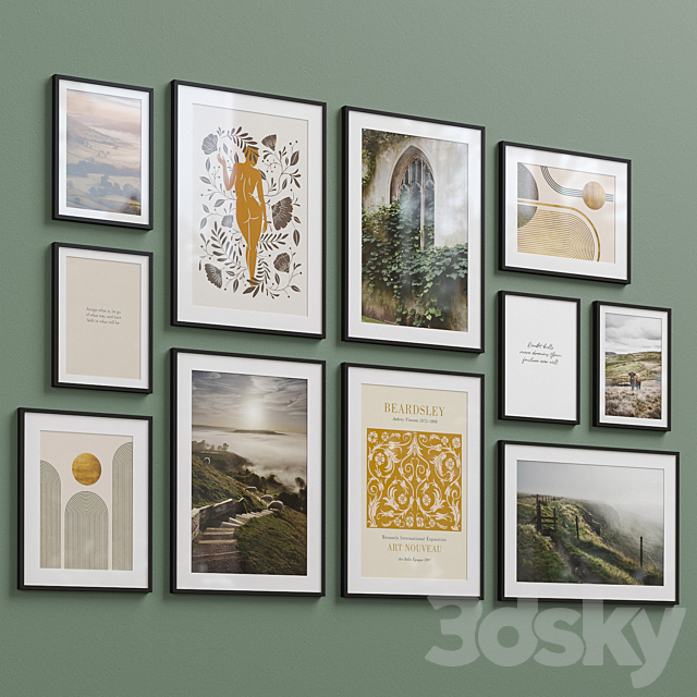 Interior Picture Frames Set-57 3DSMax File - thumbnail 2