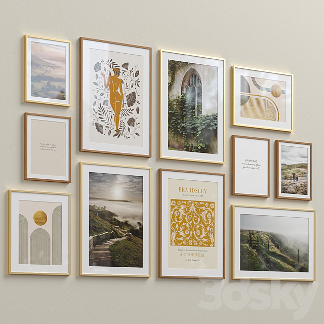 Interior Picture Frames Set-57 3DSMax File - thumbnail 3