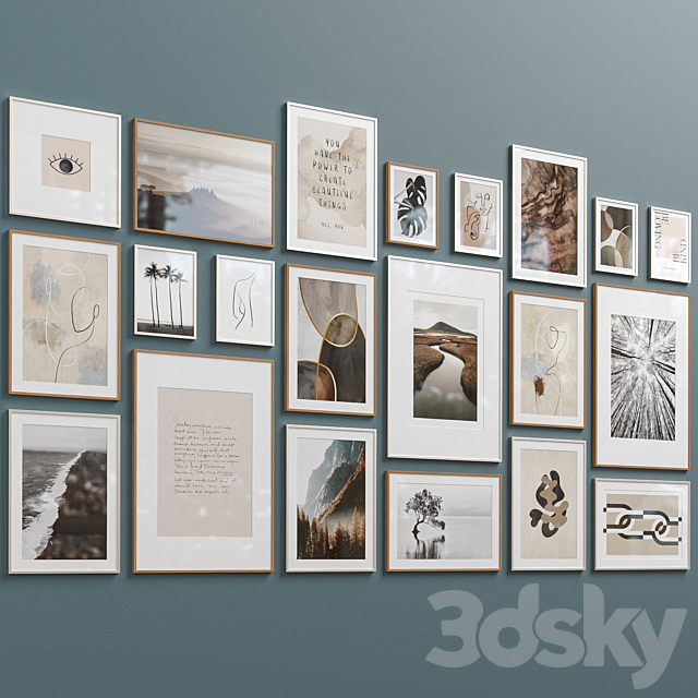 Interior Picture Frames Set-60 3DSMax File - thumbnail 3