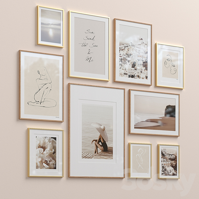 Interior Picture Frames Set-63 3ds Max - thumbnail 2