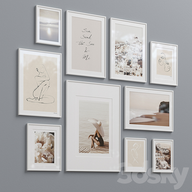 Interior Picture Frames Set-63 3ds Max - thumbnail 3