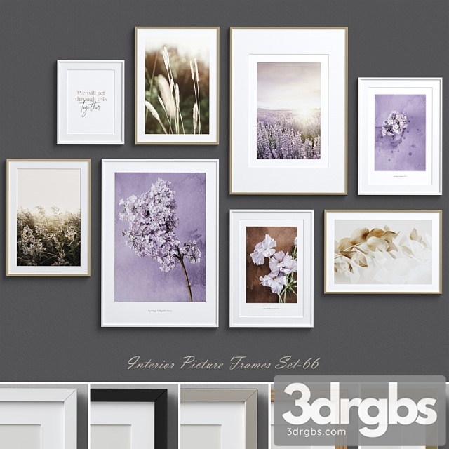 Interior picture frames set-66 3dsmax Download - thumbnail 1