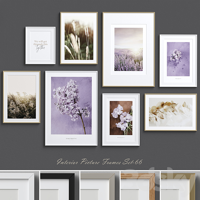 Interior Picture Frames Set-66 3DSMax File - thumbnail 1