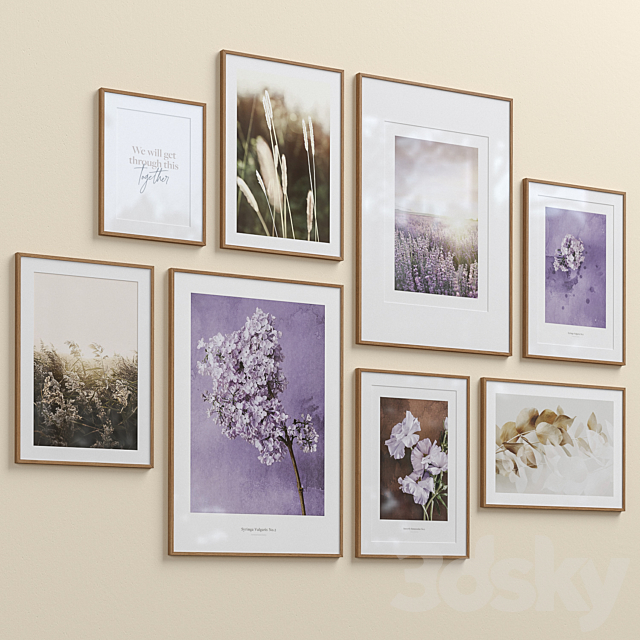 Interior Picture Frames Set-66 3DSMax File - thumbnail 3