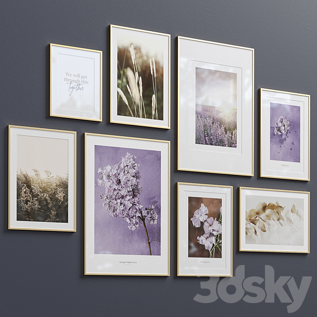 Interior Picture Frames Set-66 3DSMax File - thumbnail 4