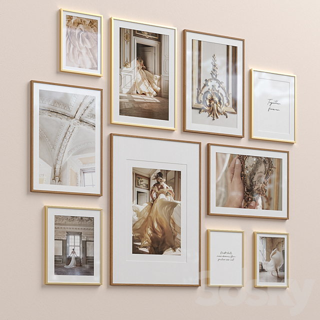 Interior Picture Frames Set-69 3DS Max Model - thumbnail 3