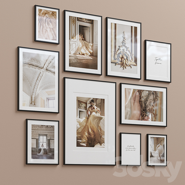 Interior Picture Frames Set-69 3DS Max Model - thumbnail 4