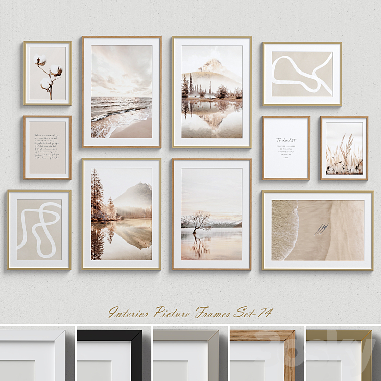 Interior Picture Frames Set-74 3DS Max - thumbnail 1