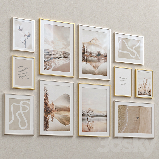 Interior Picture Frames Set-74 3DSMax File - thumbnail 2