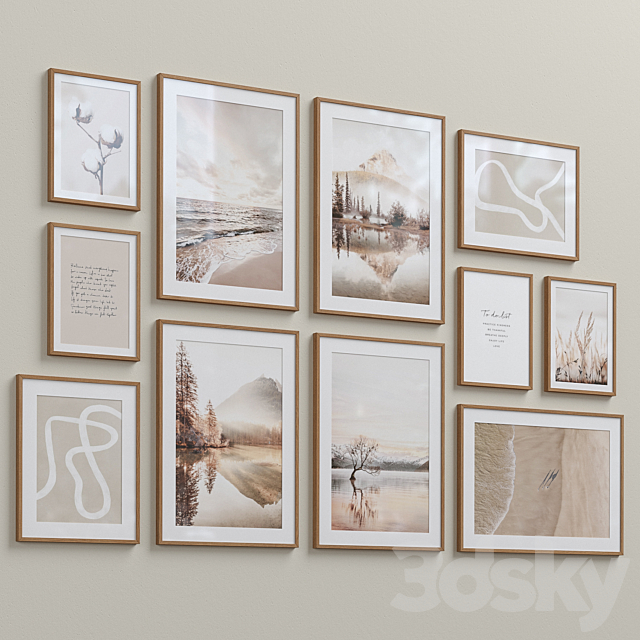 Interior Picture Frames Set-74 3DSMax File - thumbnail 4