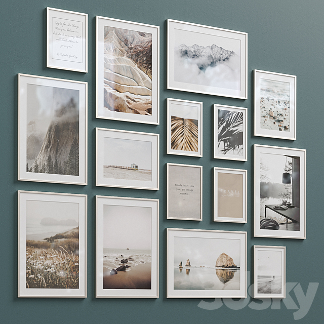 Interior Picture Frames Set-82 3DS Max Model - thumbnail 5