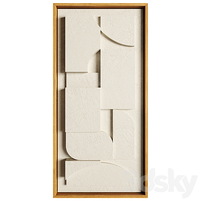 IOLAstudios – Plaster Painted Relief Artwork 09 3ds Max - thumbnail 2