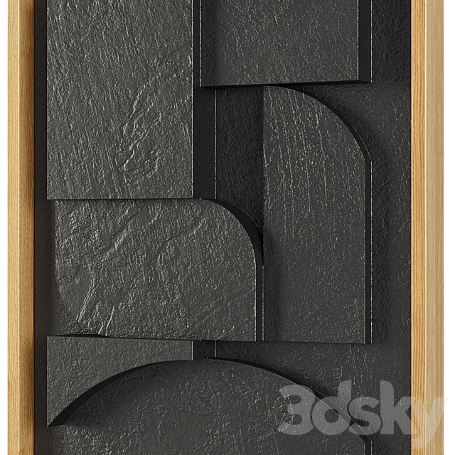 IOLAstudios – Plaster Painted Relief Artwork 09 3ds Max - thumbnail 3