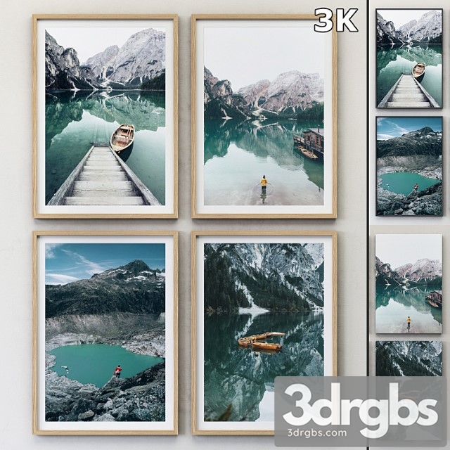 Juniqe Water and Mountains 3dsmax Download - thumbnail 1