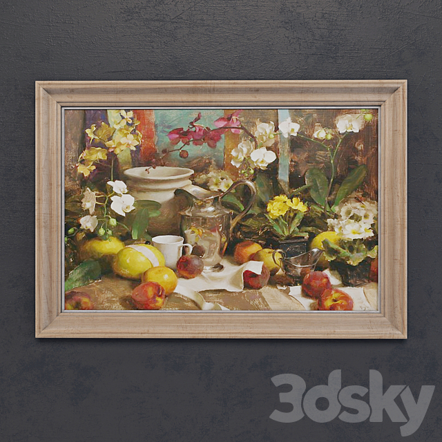 Keys Daniel J. Still life oil painting 3DSMax File - thumbnail 2