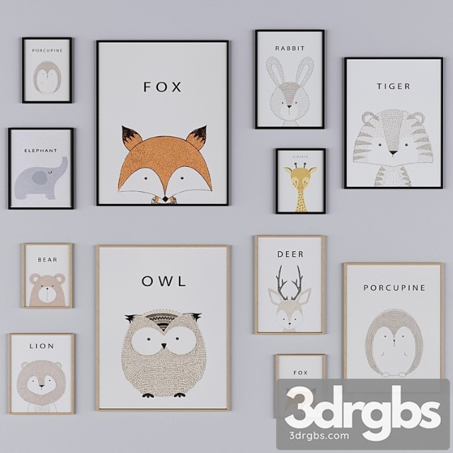 Kids canvas art prints 1 3dsmax Download - thumbnail 1