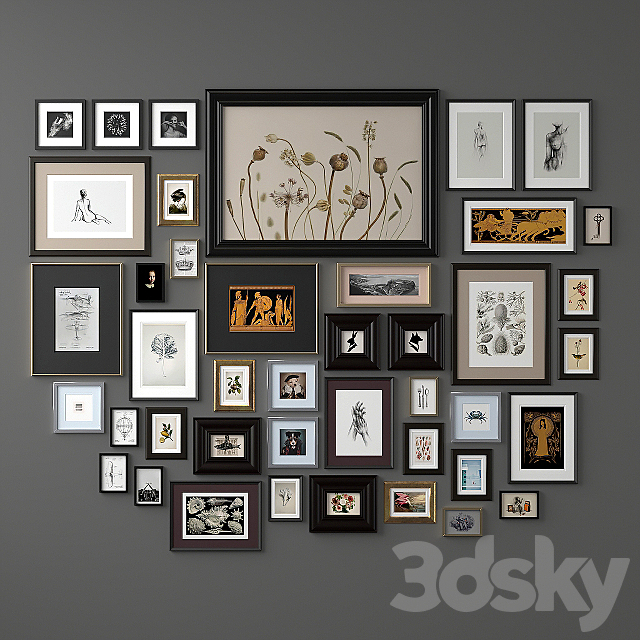 Lagre gallery wall 3DS Max Model - thumbnail 2