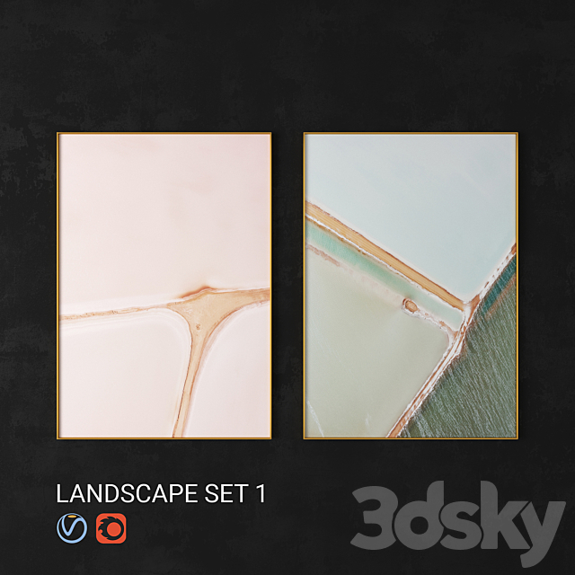 LANDSCAPE SET_1 3ds Max - thumbnail 1