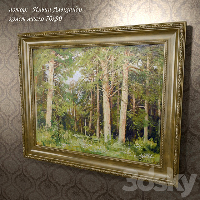 Landscapes from Alexander Ilyin framed 3DS Max Model - thumbnail 3