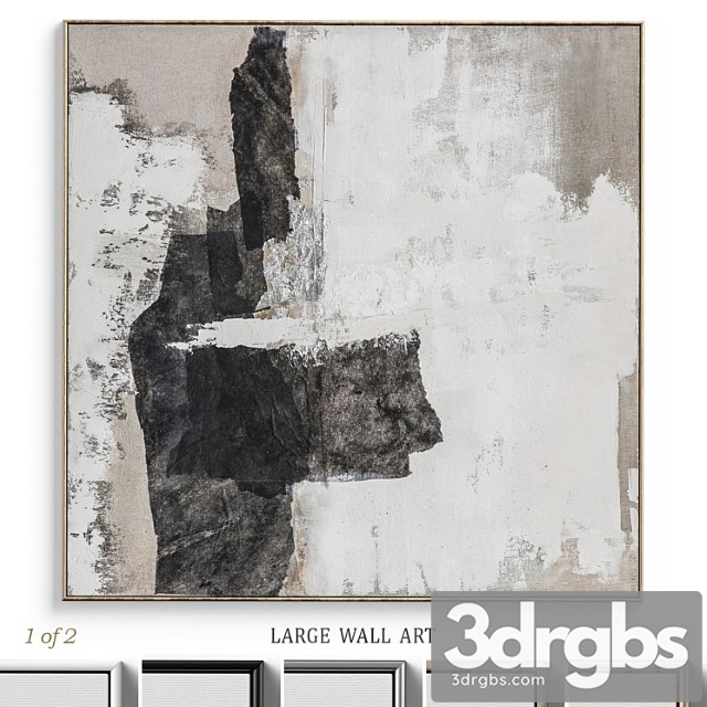 Large living room abstract wall art c-352 - thumbnail 1