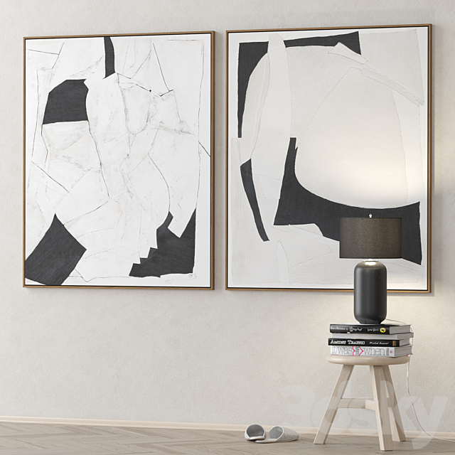 Large Living Room Wall Art C-125 3ds Max - thumbnail 2