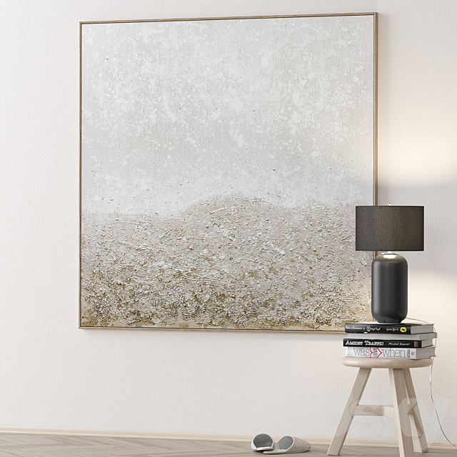 Large Living Room Wall Art C-147 3DS Max Model - thumbnail 3