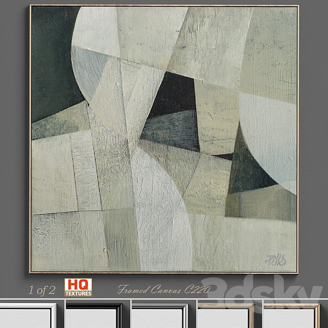 Large Living Room Wall Art C-220 3DSMax File - thumbnail 1