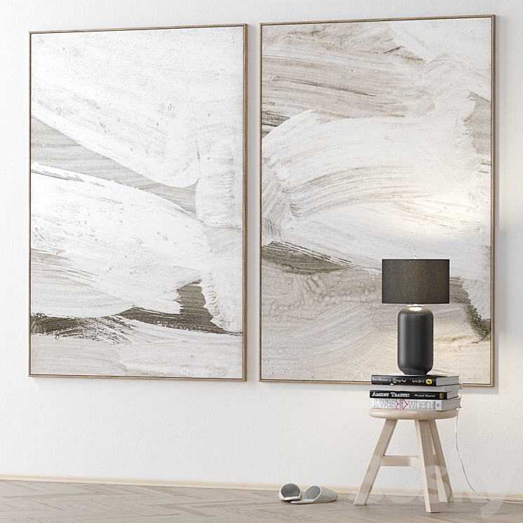 Large Living Room Wall Art C-234 3DS Max - thumbnail 2