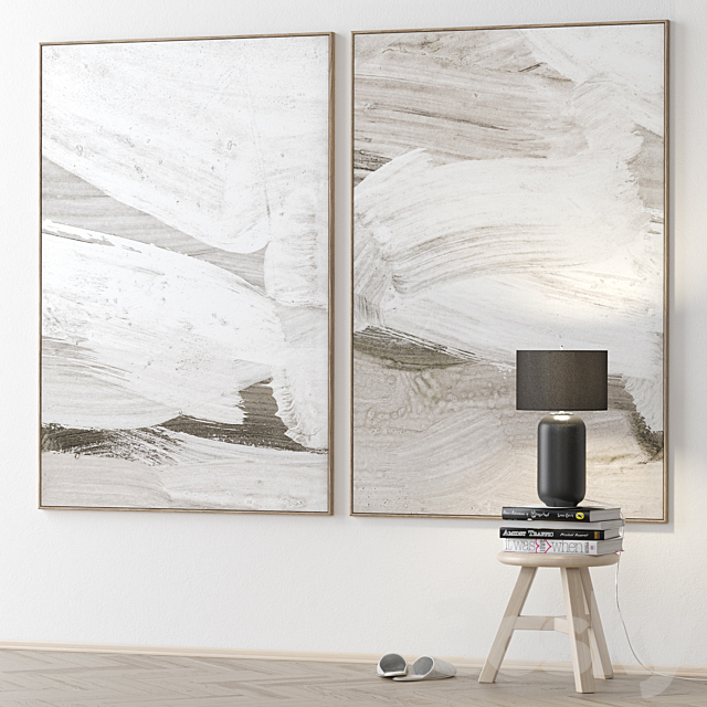 Large Living Room Wall Art C-234 3DS Max Model - thumbnail 2