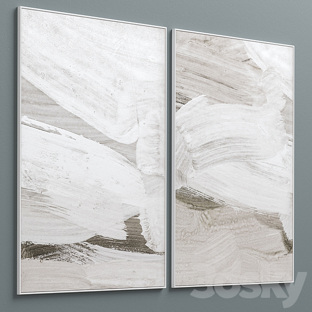 Large Living Room Wall Art C-234 3DS Max Model - thumbnail 4