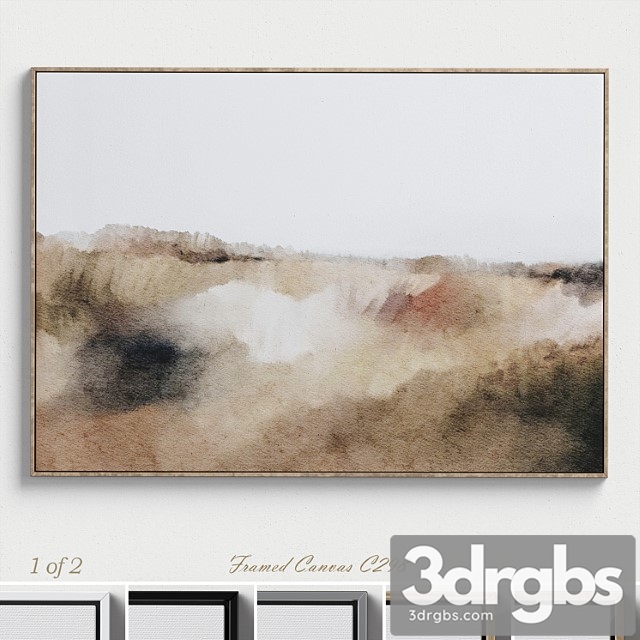 Large Living Room Wall Art C 298 3dsmax Download - thumbnail 1