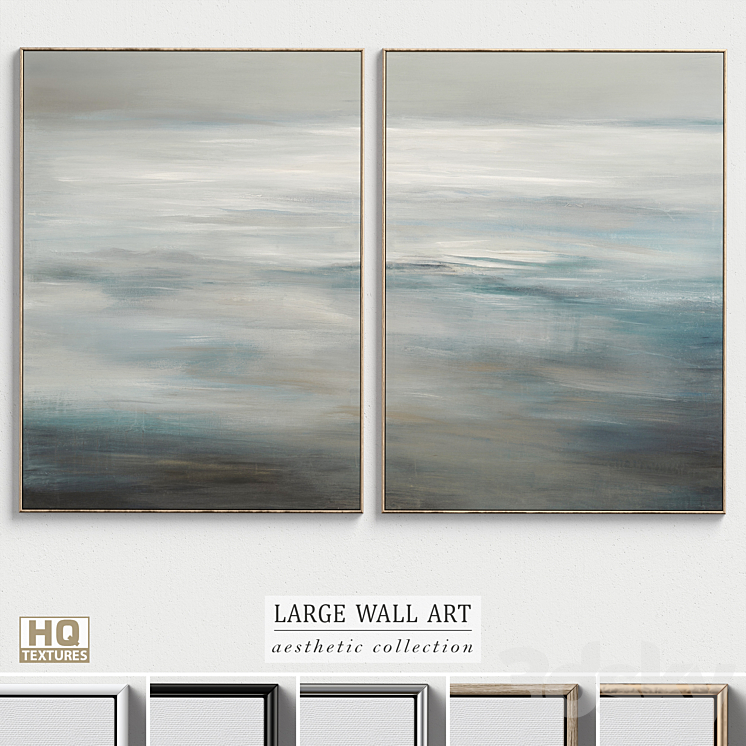 Large Living Room Wall Art C-319 3DS Max - thumbnail 1