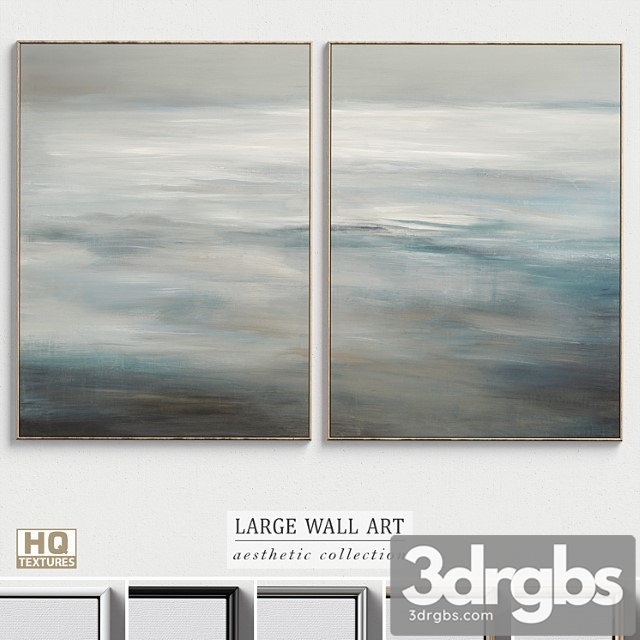 Large Living Room Wall Art C 319 3dsmax Download - thumbnail 1