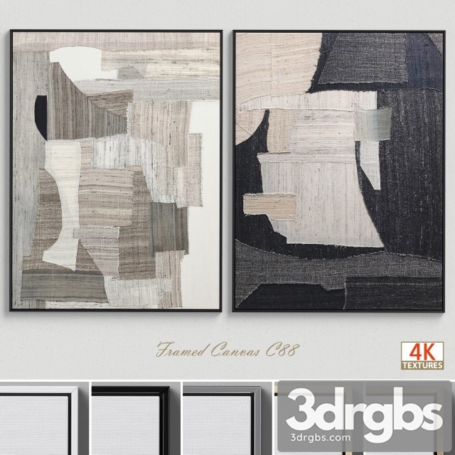 Large Living Room Wall Art C 88 3dsmax Download - thumbnail 1