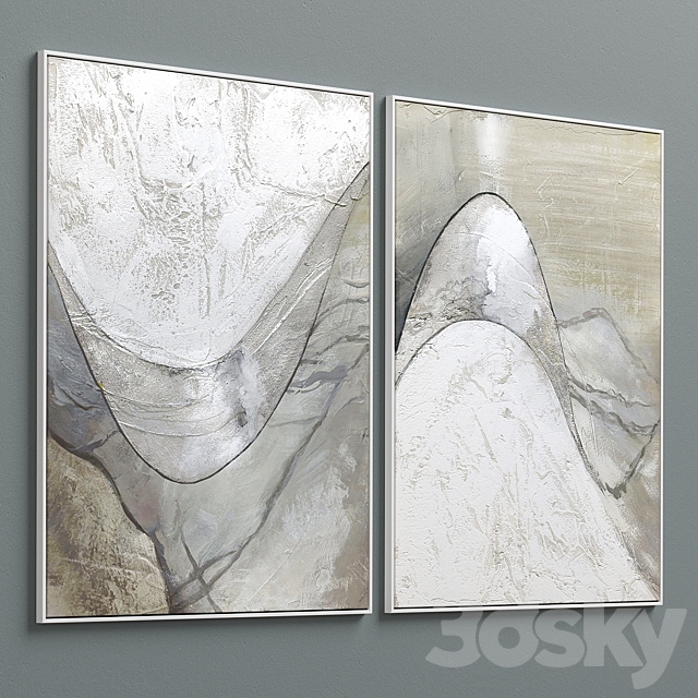 Large Living Room Wall Art C-92 3DSMax File - thumbnail 4