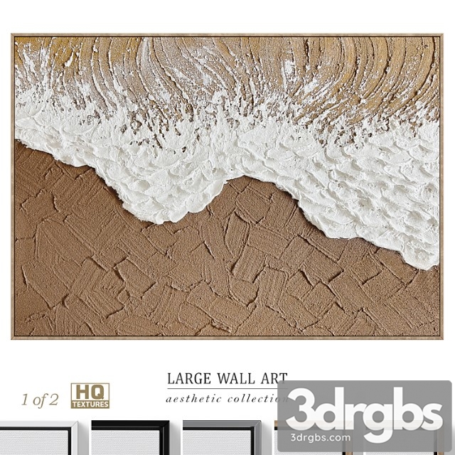 Large Panoramic Relief Plaster Wall Art C 837 3dsmax Download - thumbnail 1