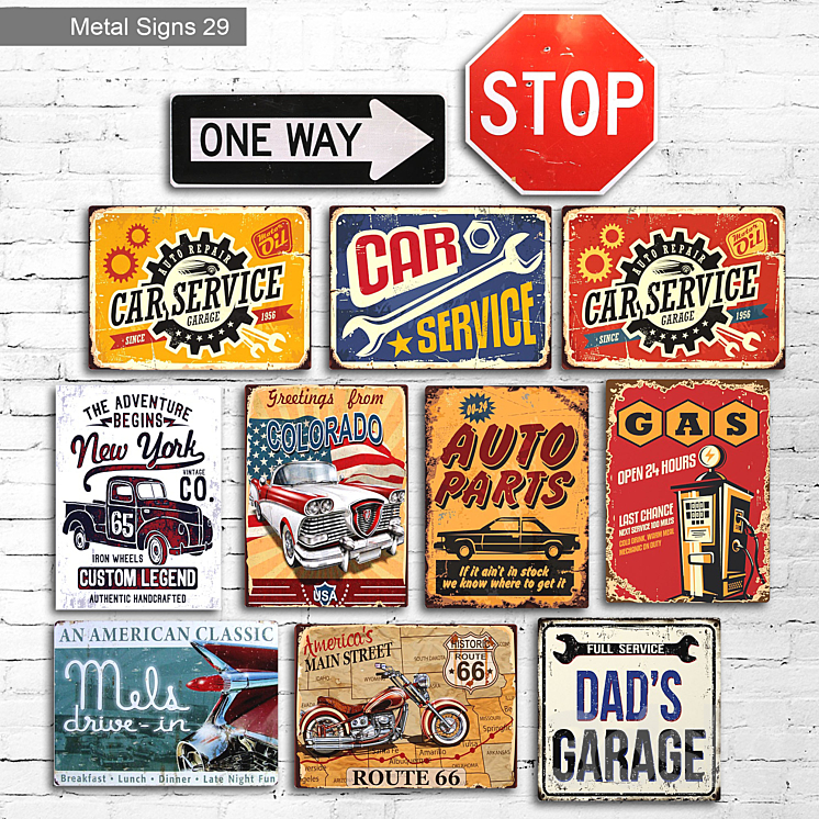 Metal Signs 29 3DS Max - thumbnail 1